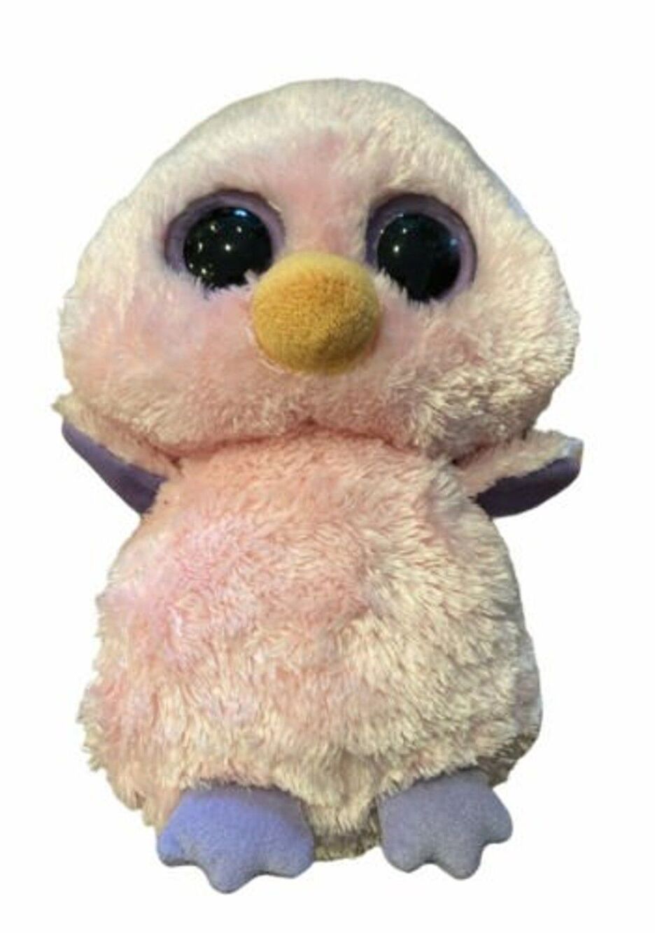 TY Beanie Boos POSY the Pink Chick Purple Solid Eye Color NEW w/ TAGS Retired